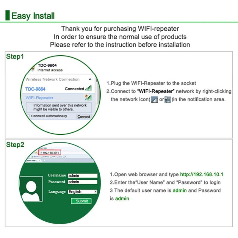 WiFi Repeater / WiFi Signal Amplifier: