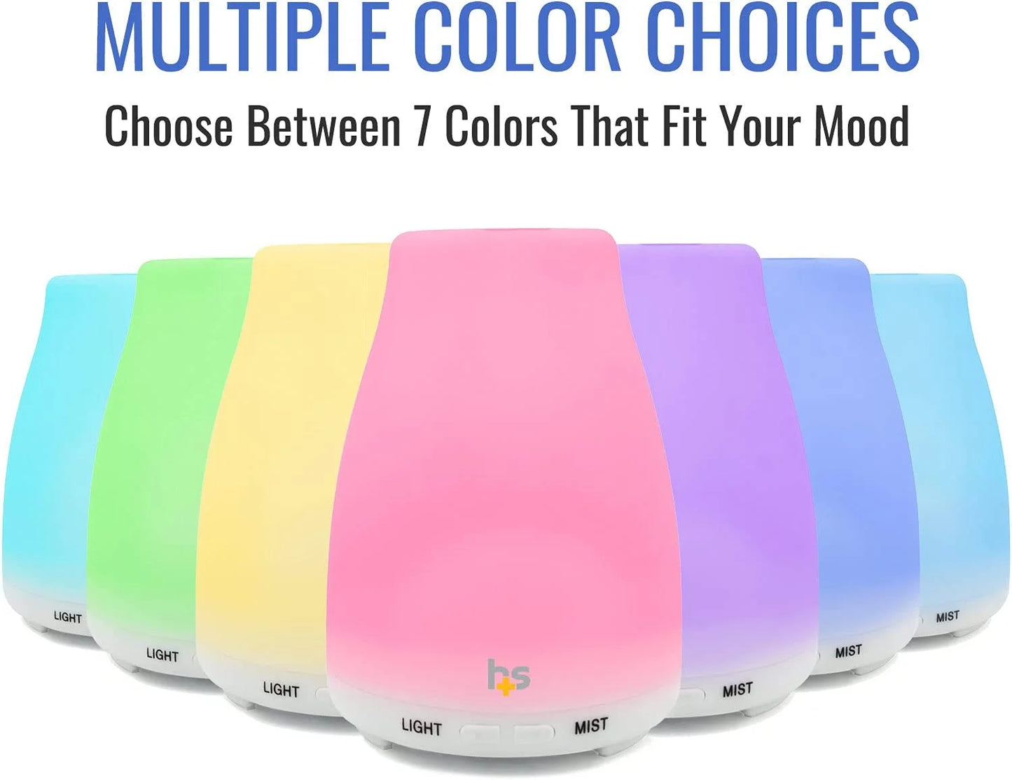 Essential Oil Diffuser, Cool Mist Humidifier and Aromatherapy Diffuser with 150ML Tank Ideal for Small Rooms, Adjustable Timer and Mist Mode, White