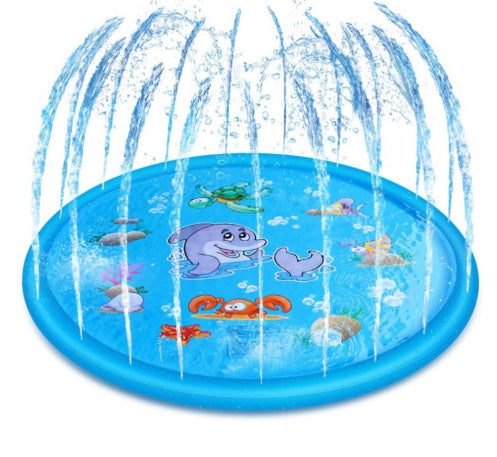 Non-Slip Splash Pad for Kids and Dogs – Outdoor Water Play Mat, Pet Pool, Baby Wading Pool, Summer Backyard Fountain Sprinkler Toy